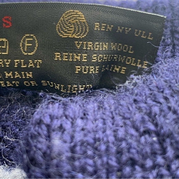 Nordstrikk Classic Norwegian Wool Metal Clasp Cardigan Sweater Small Fair Isle - Picture 6 of 9